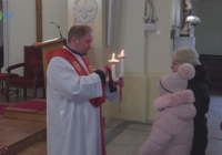 Balázsáldás a vasárnapi szentmisén