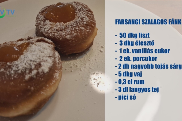 Így készül a farsangi szalagos fánk